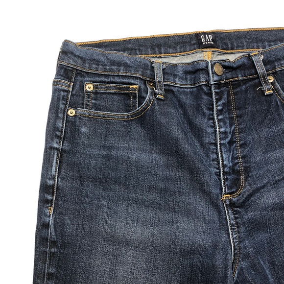 GAP Soft True Skinny High Rise Dark Wash Stretch Skinny Jeans - Picture 6 of 16